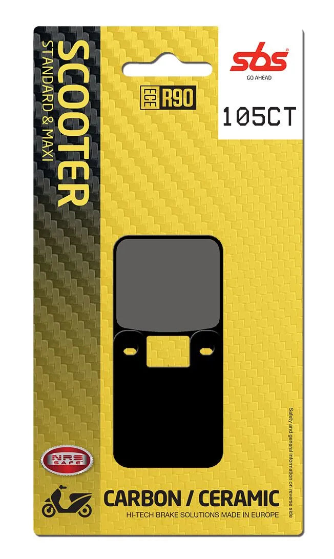 Sbs Ct Scooter Carbon Tech Organic Brake Pads - Front & Rear