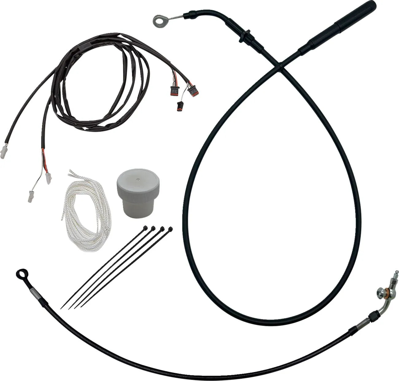 Fat Baggers Inc. EZ Install Cable Kit for 18" Ape Hanger