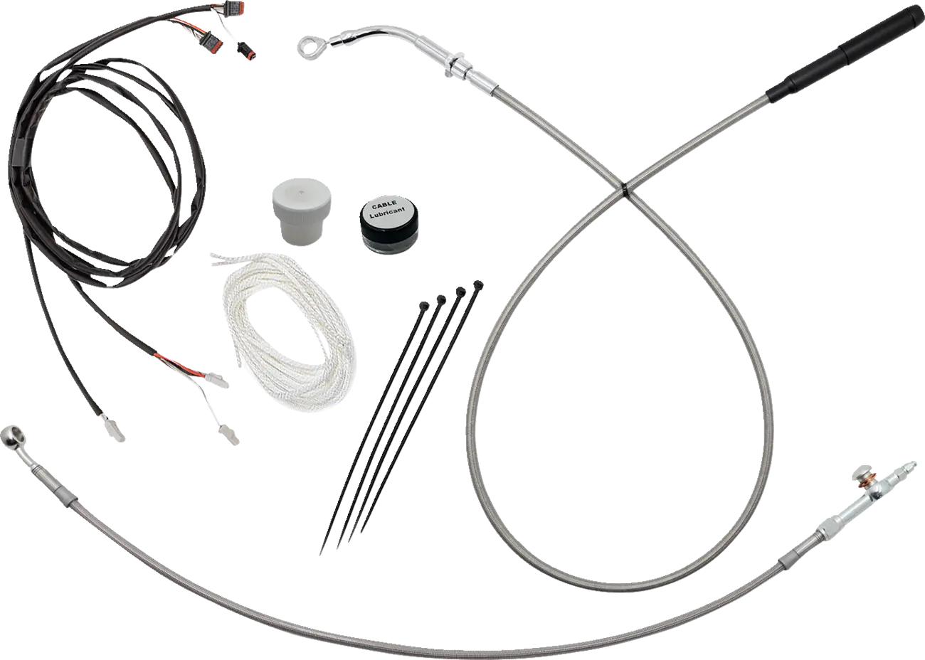 Fat Baggers Inc. EZ Install Handlebar Cable Kit for 12" Ape