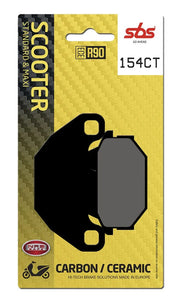 Sbs Ct Scooter Carbon Tech Organic Brake Pads Set - Front & Rear