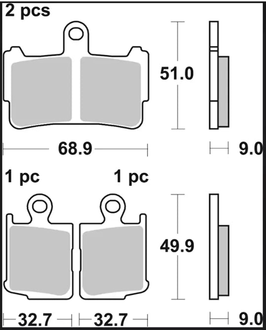 Brembo Sa Sintered Prime Line Brake Pads