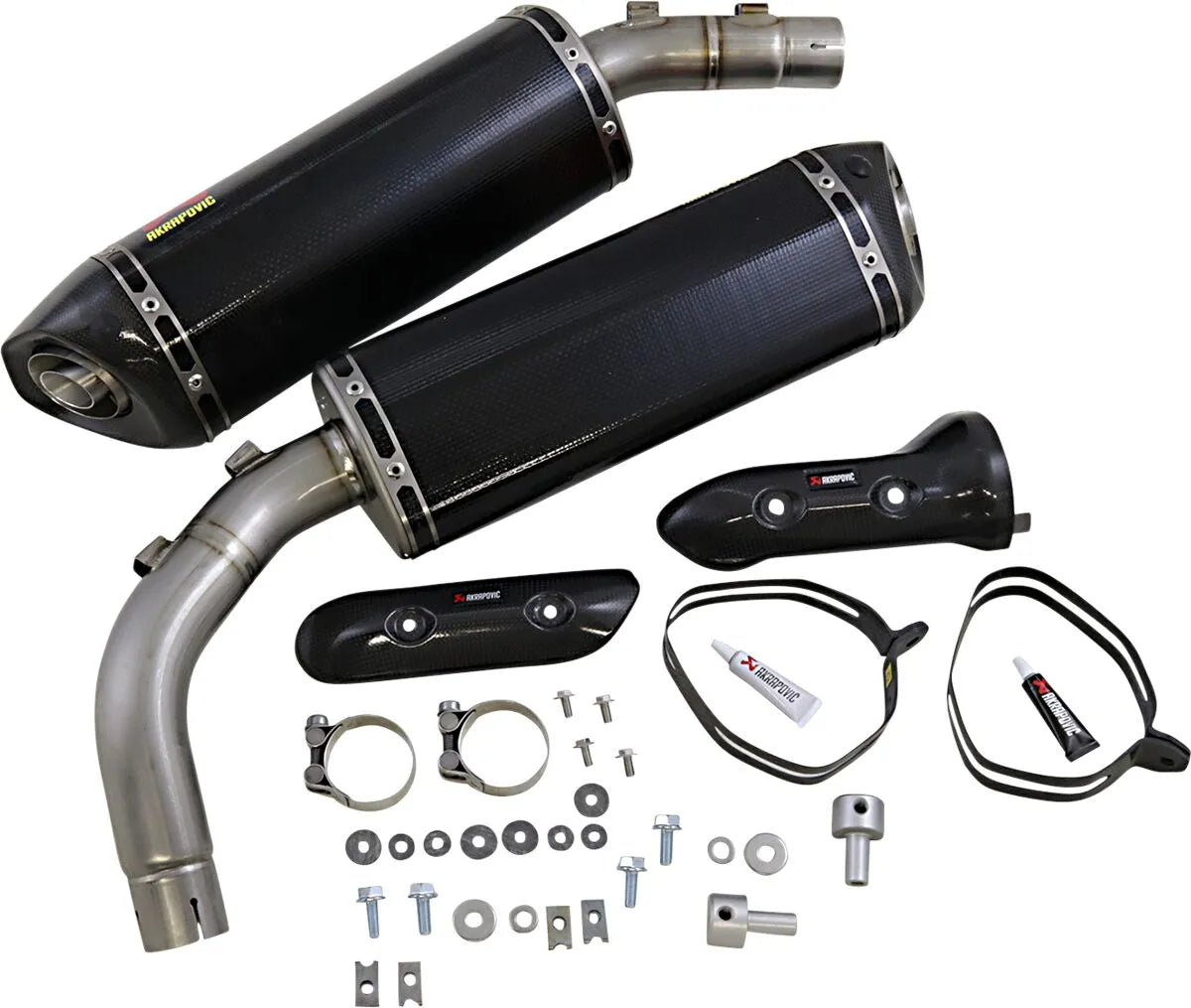 Akrapovic Carbon Fiber Slip-on Line Mufflers - ECE Street Legal Approved