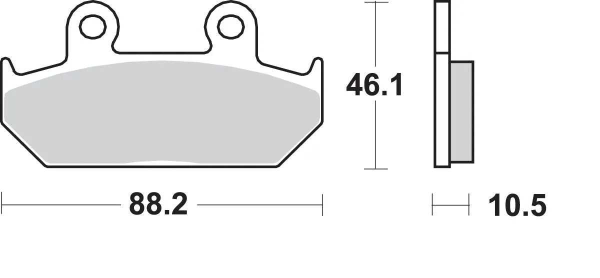 Sbs Hs Street Excel Sintered Front Brake Pads - Front