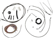 La Choppers Midnight Cable/Brake Line Kit for 15"-17" Ape Hanger
