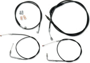 LA CHOPPERS Standard Black Vinyl Handlebar Cable Kit