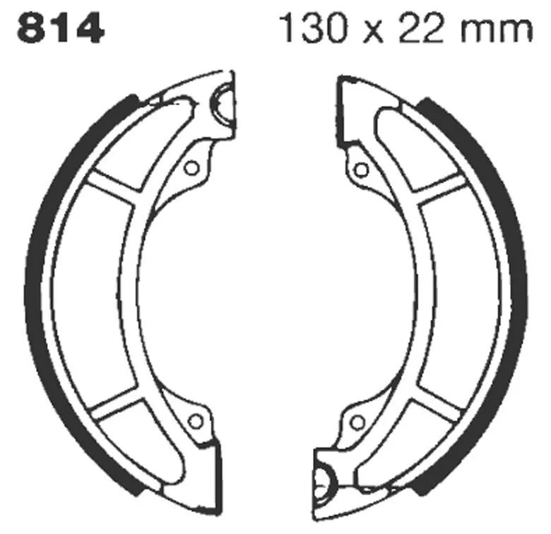 Ebc "G" Grooved Brake Shoe - Front & Rear