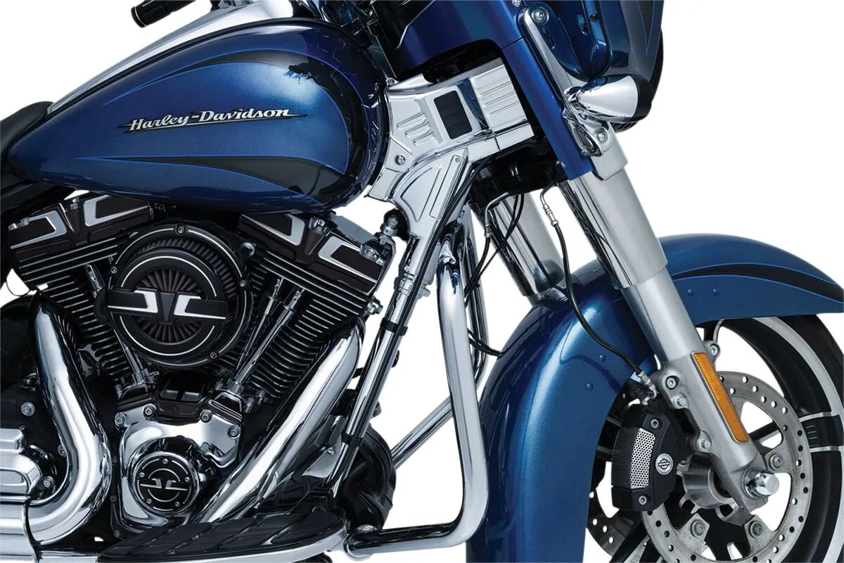 Kuryakyn Deluxe Neck Cover Kit Chrome Frame