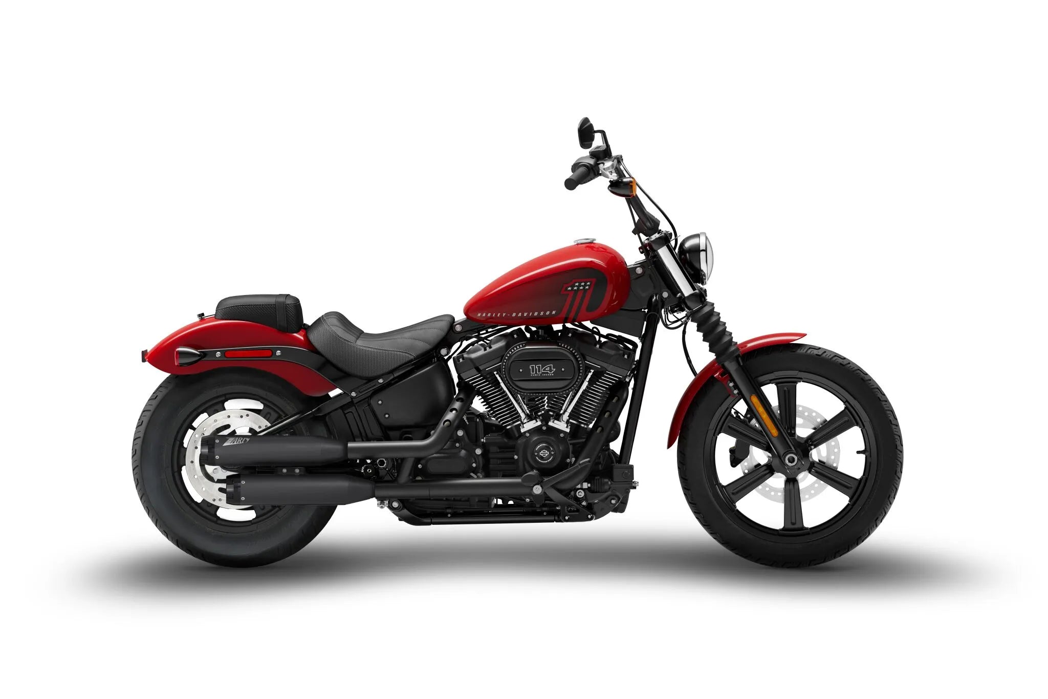 Zard Overlapped Slip-ons Muffler For Hd-softail M8 - ECE Street Legal Approved