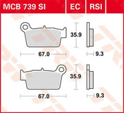Trw Rsi Series Sintered Off-road Race Brake Pads - Rear