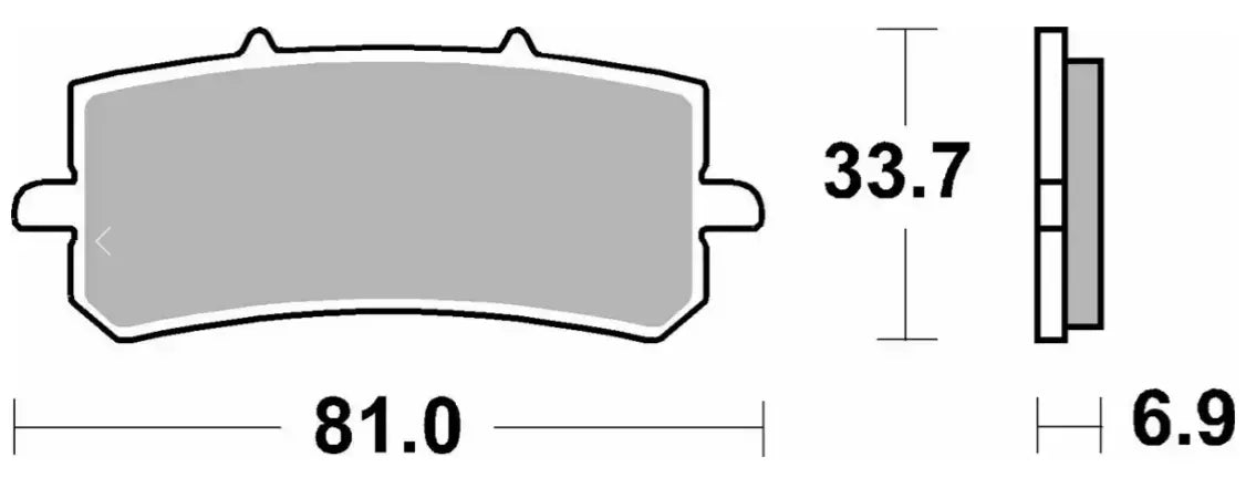 Sbs Rst Brake Pads Sintered Metal