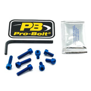 Pro Bolt Aluminium Fuel Cap Kit - Blue