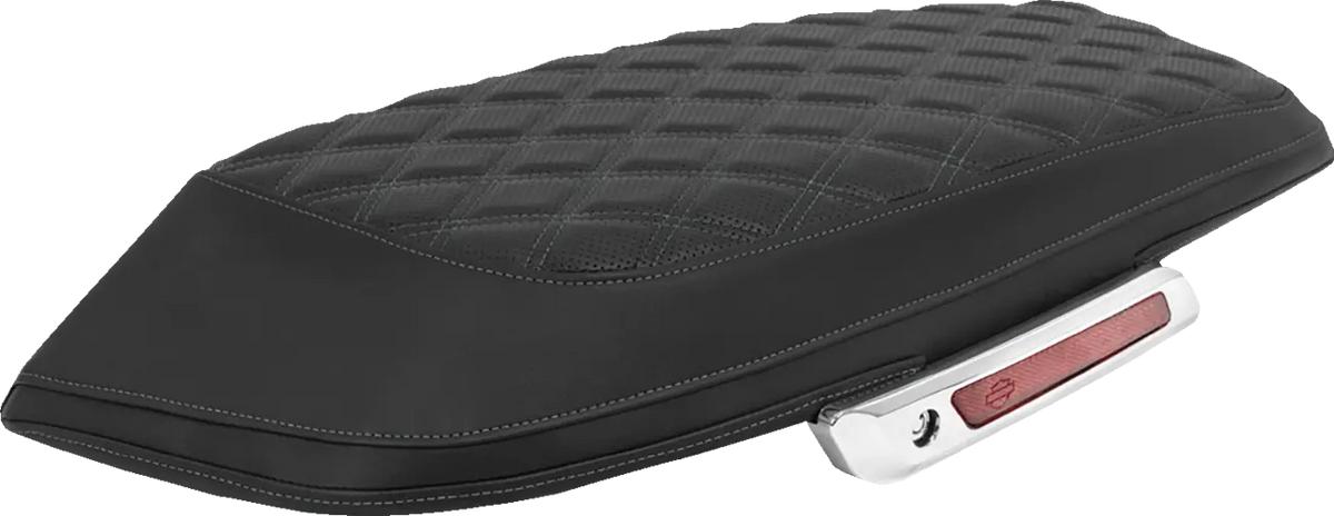 Saddlemen RoadSofa Saddlebag Lid Covers Gray Stitch for Bagger