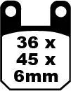 Ebc Sfa Series Organic Brake Pads For Scooters - Front & Rear