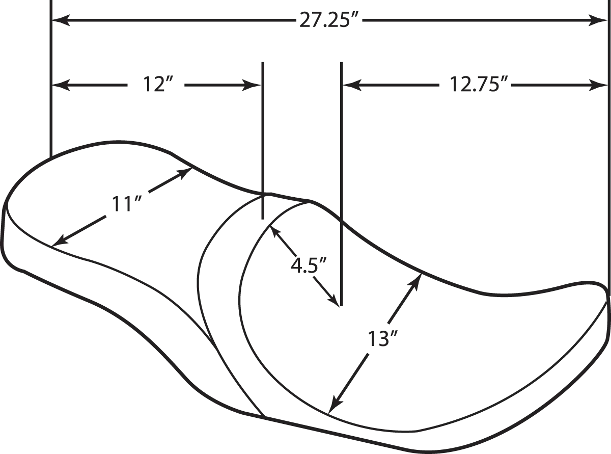 Drag Specialties Low Profile Touring Seat - For Harley Davidson