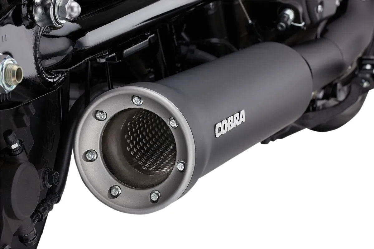 Cobra 4" Slip-on Muffler For Enhanced Exhaust Sound