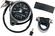 Drag Specialties Mini Speedometer - 2.4" W/ Led Indicators