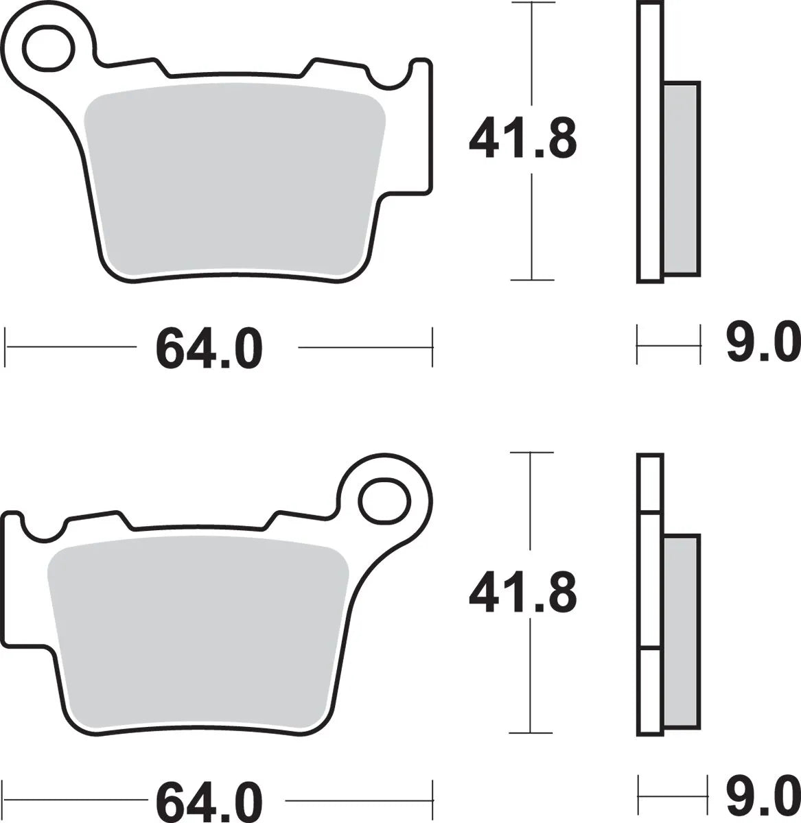 Sbs Si Offroad Sintered Brake Pads - Front & Rear