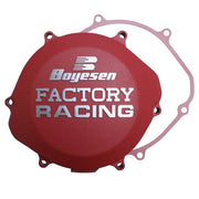 Boyesen Factory Clutch Cover Red Anodized Aluminum