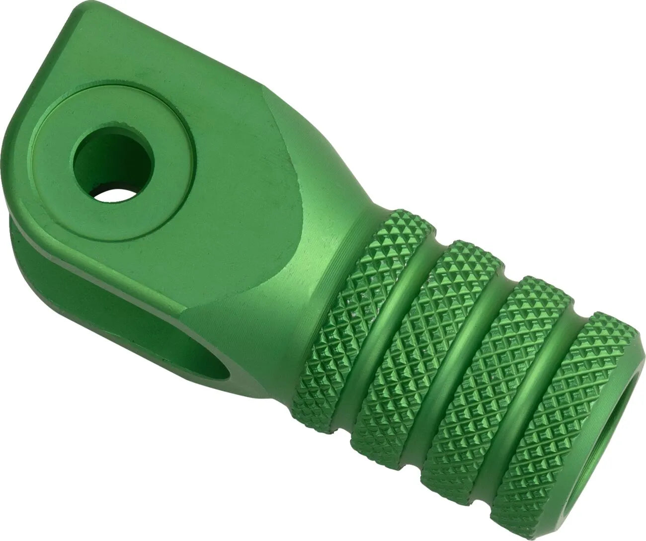 Moose Offroad Knurled Shift Tip - Green Anodized