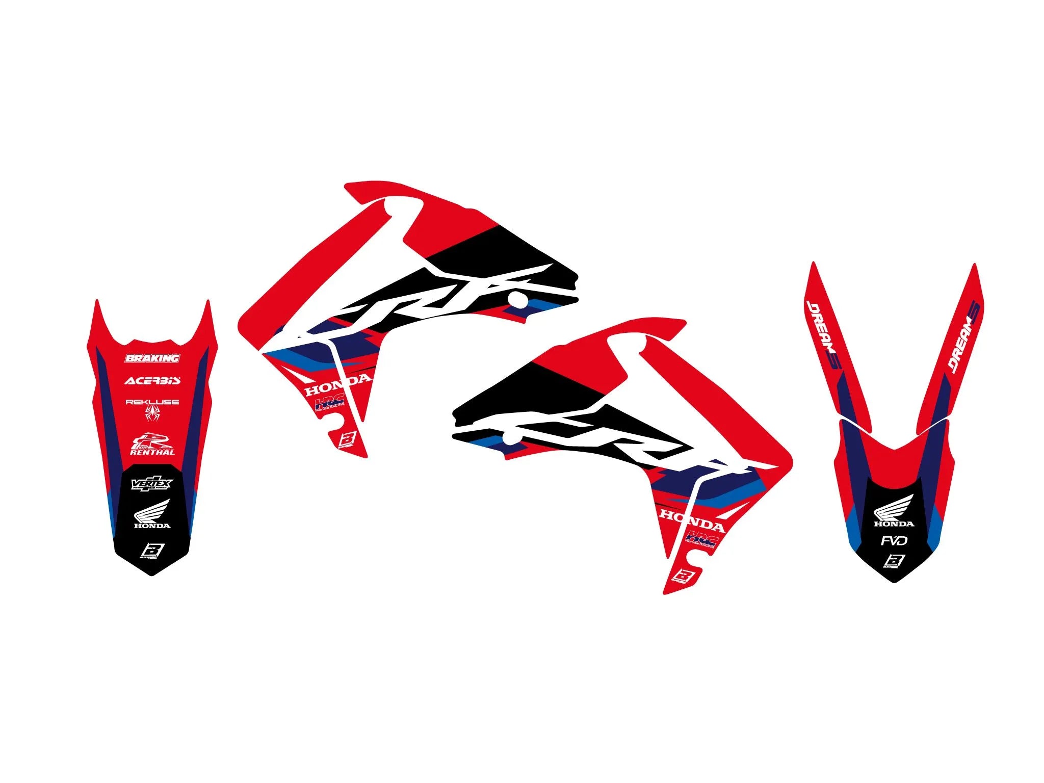 Blackbird Racing Dream 5 Graphic Kit For Honda