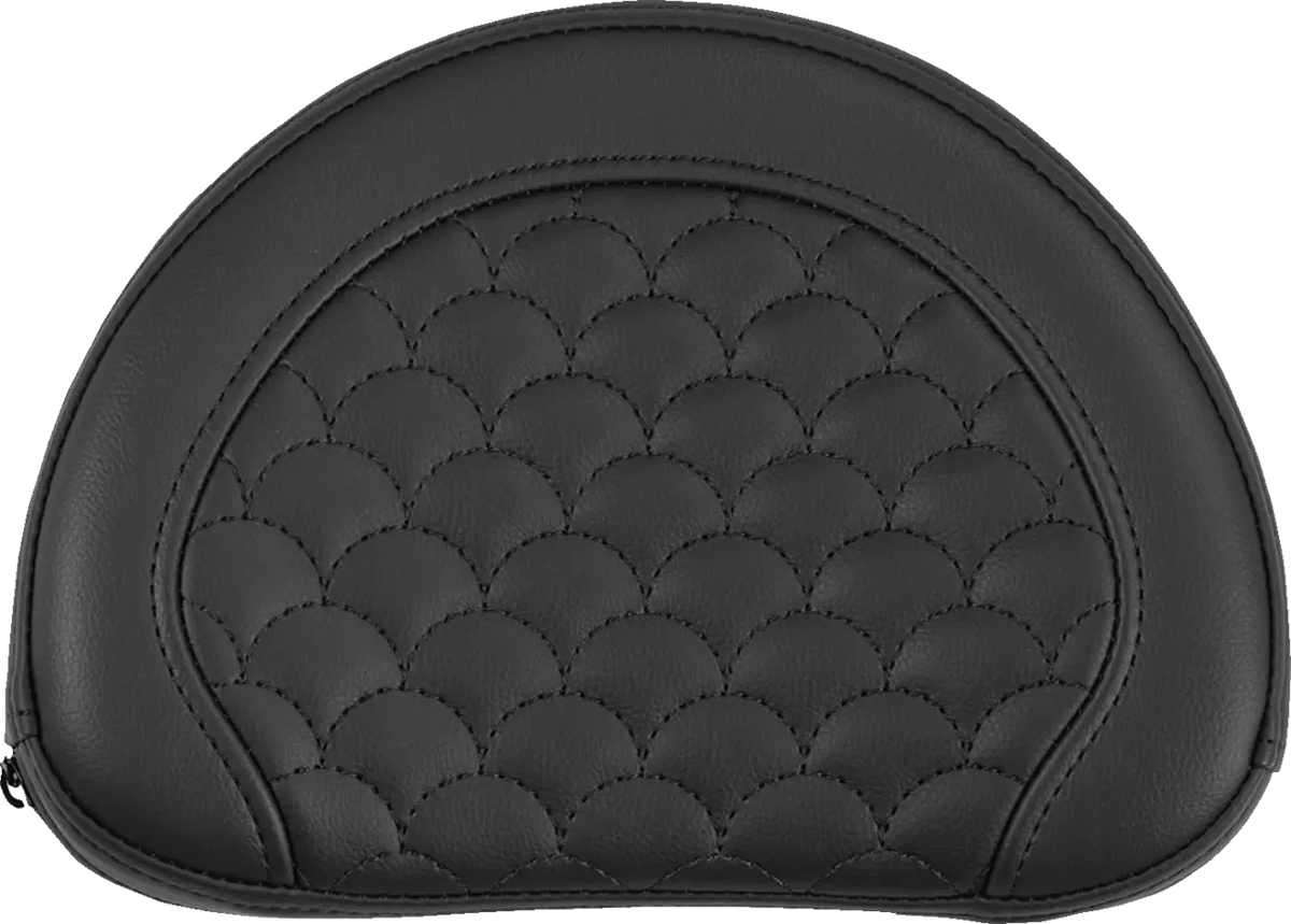 Saddlemen Contoured Sissy Bar Pad Gray Stitch