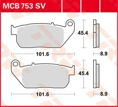 Trw Sv Series Sintered Brake Pads For Front Brake - Front