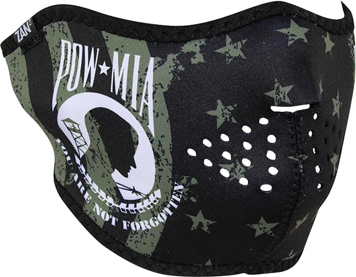 Zan Headgear POW MIA Flag Neoprene Half Mask