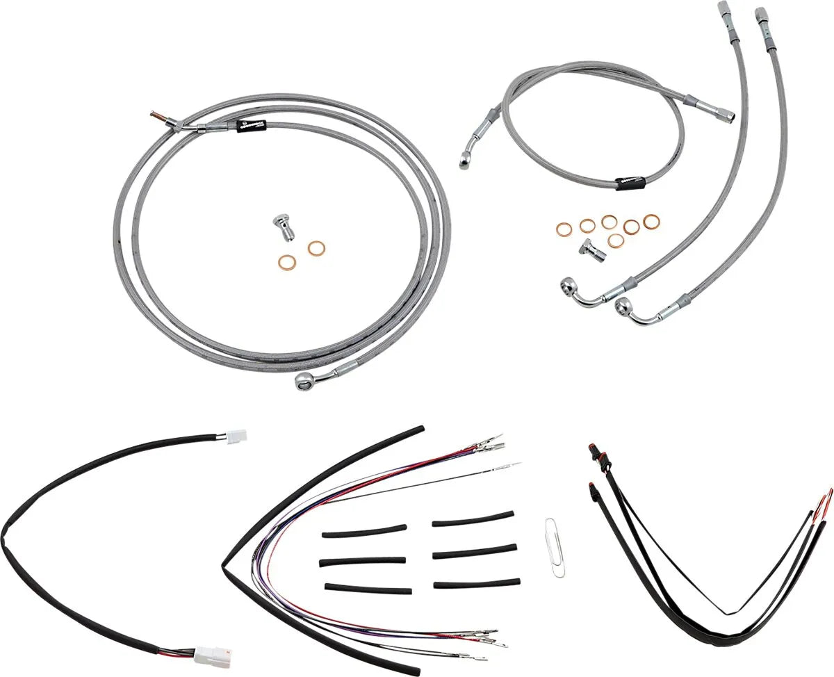 BURLY BRAND Complete Handlebar Cable/Brake Line Kit for Ape