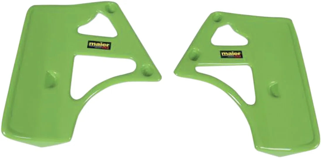 Maier Radiator Scoops Green for Kawasaki KX 250 KX 500 1985-1986