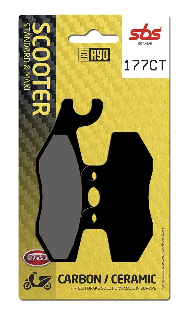 Sbs Ct Scooter Carbon Tech Organic Brake Pads - Front & Rear