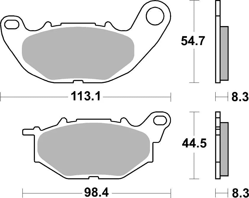 Sbs Rst Brake Pads - High Performance Sintered Metal - Front