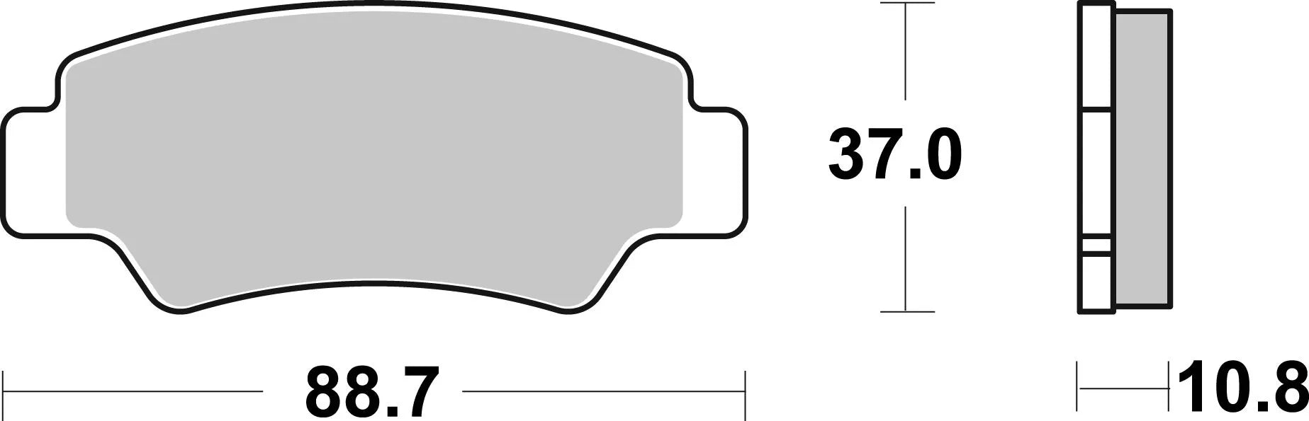 Sbs Si Offroad Sintered Brake Pads Set - Rear