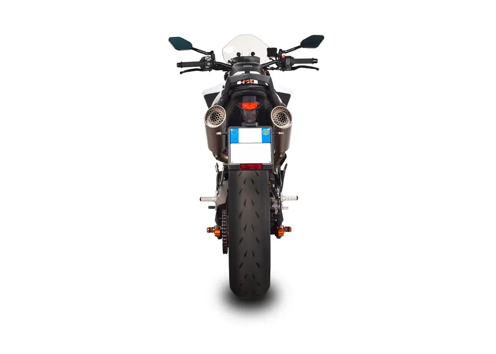 Spark Grid-o Slip-on Muffler Set Titanium - ECE Street Legal Approved