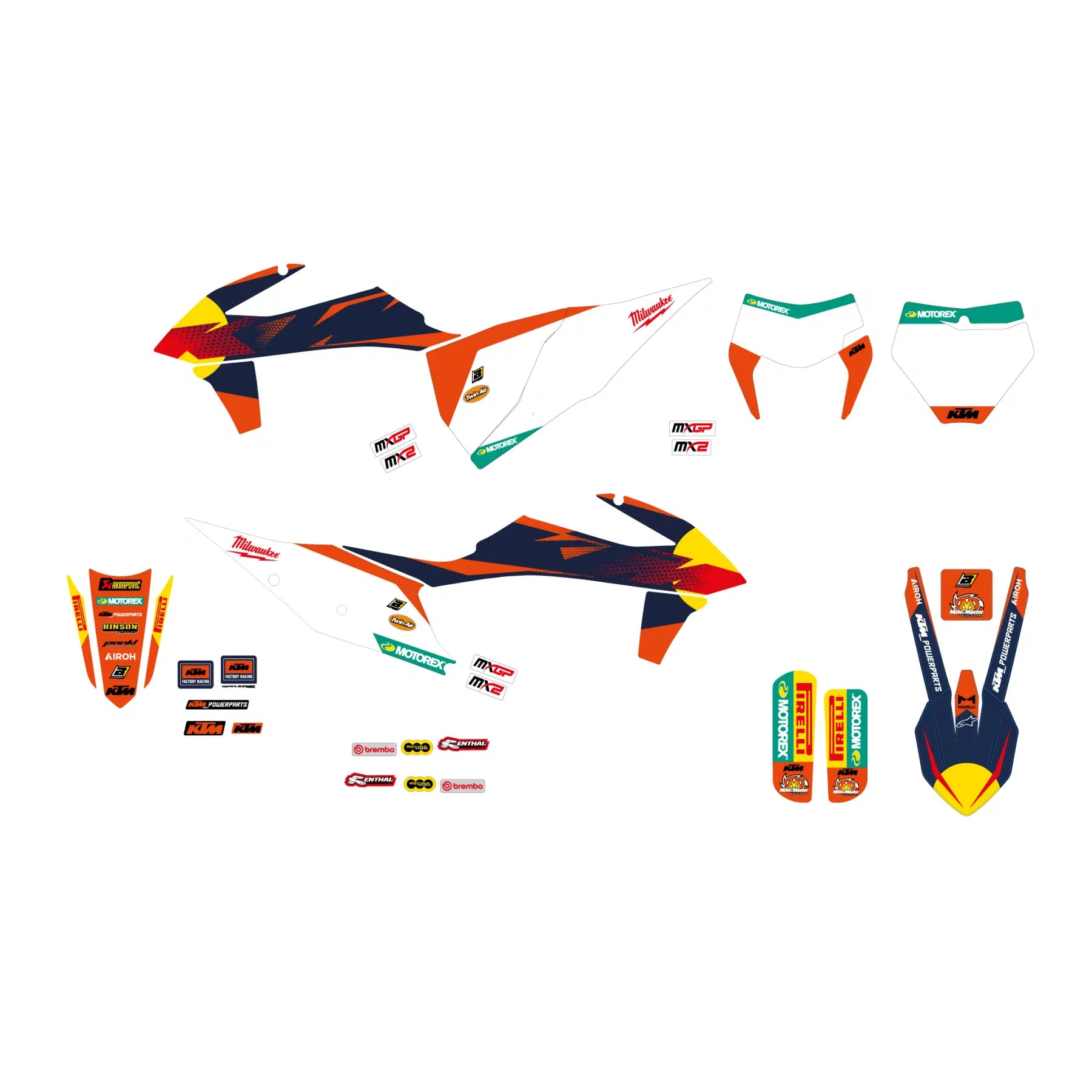 Blackbird Racing Factory Grafik Sticker Kit For Ktm