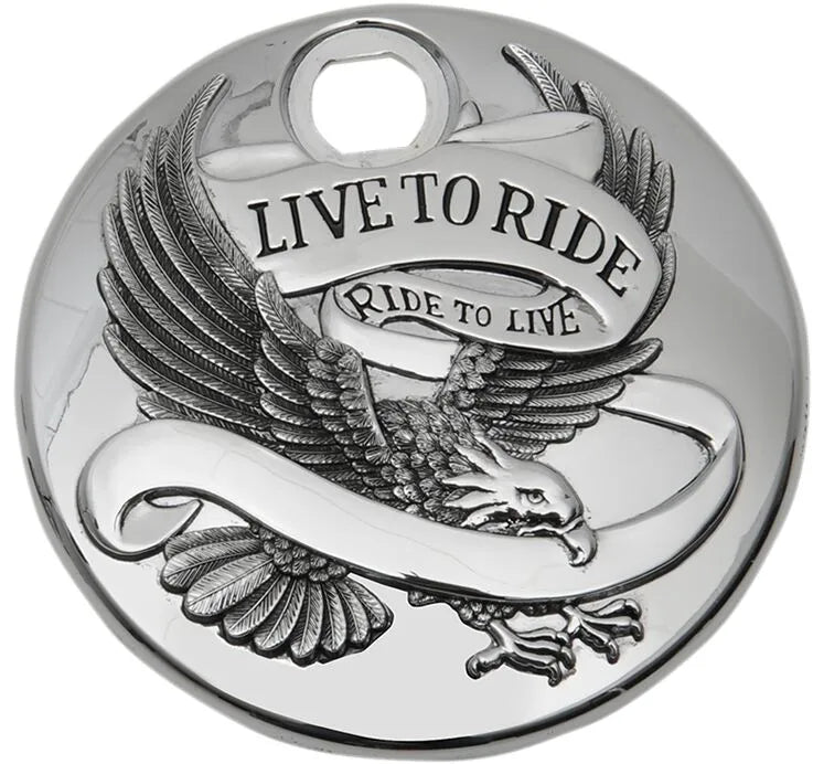 Drag Specialties "Live To Ride" Fuel Console Door