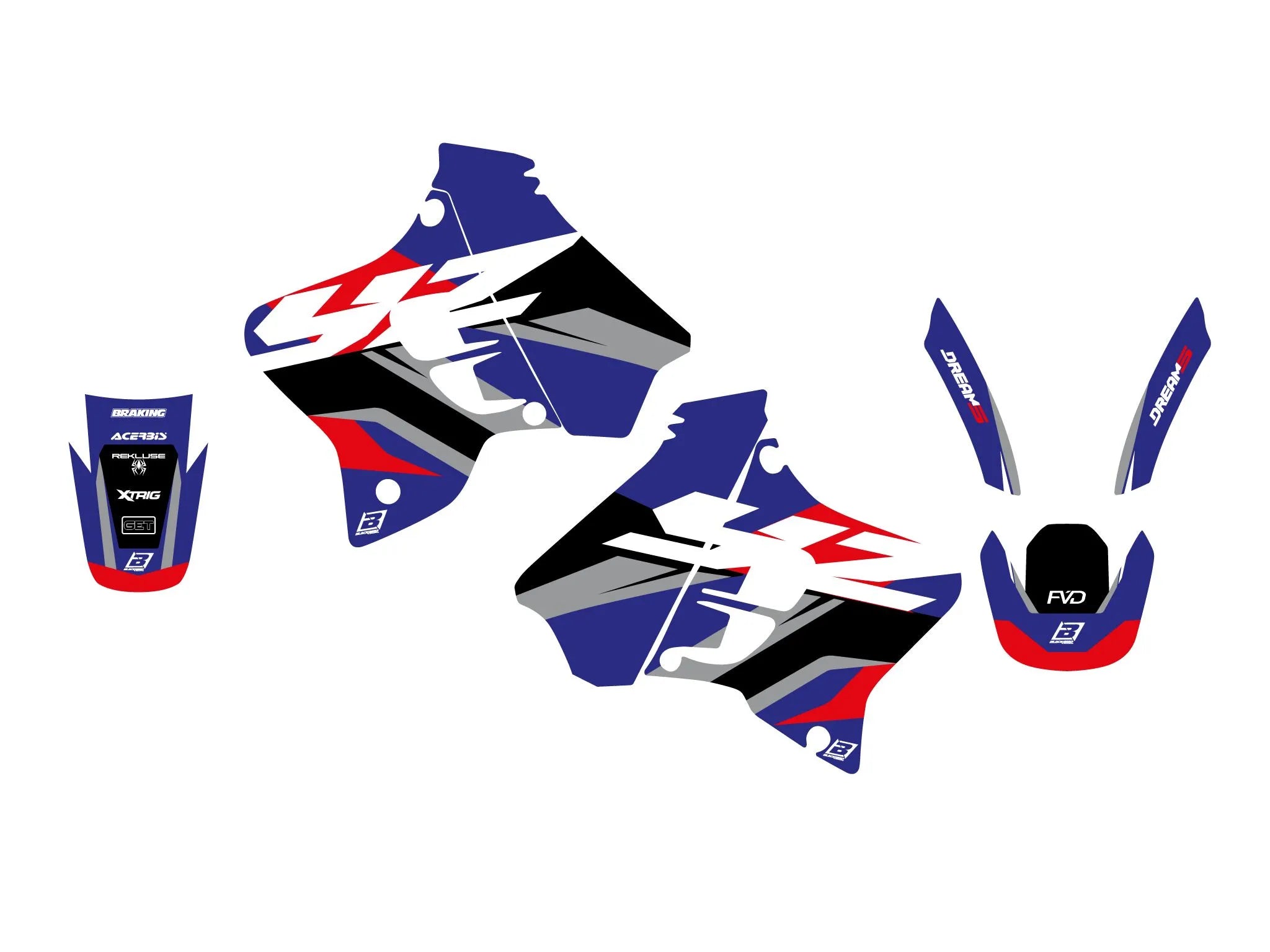 Blackbird Racing Dream 5 Graphic Kit For Yamaha