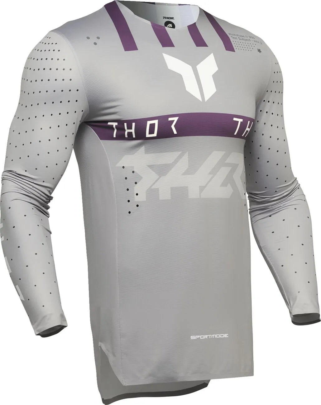 Thor Sportmode Flite Jersey - Gray/Purple/White