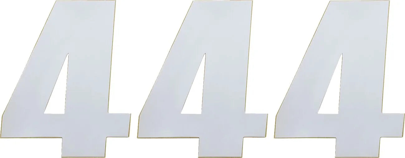 Moose Offroad Vinyl Race Numbers - 6" White