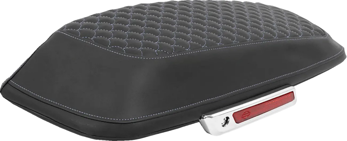 Saddlemen Dragon Scale Saddlebag Lid Covers Silver for FLTR/FLHX
