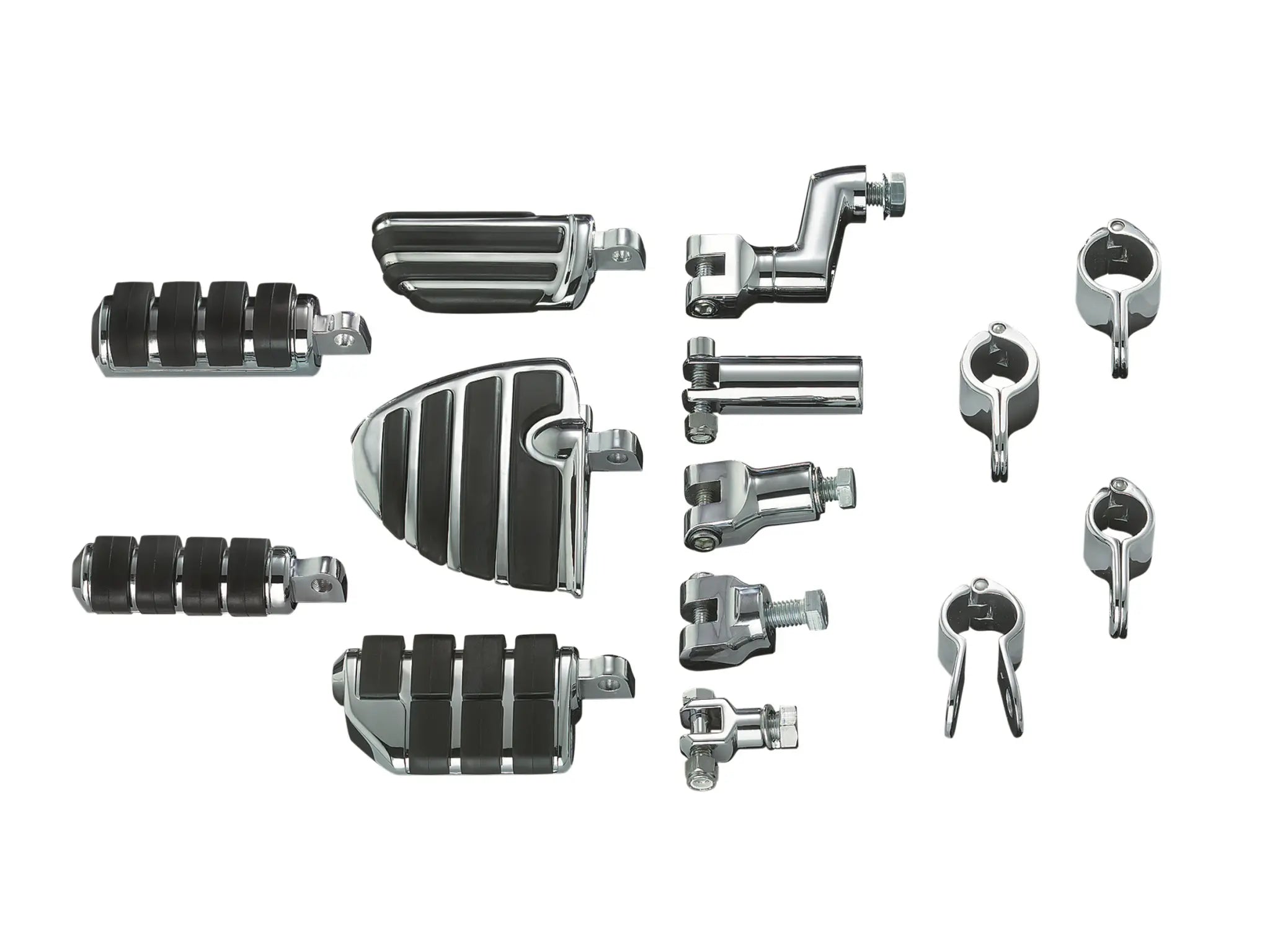 Kuryakyn Pilot Foot Pegs - Chrome & Black