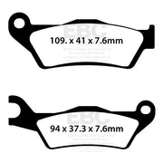 Ebc Sfa Series Organic Scooter Brake Pads - Front
