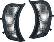 Kuryakyn Mesh Headlight Vent Accents - Black