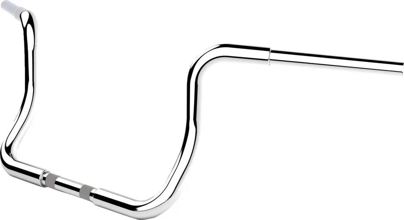 La Choppers Twin Round Handlebar 10 Inch Chrome