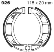 Ebc Standard Brake Shoes - Organic Base - Rear