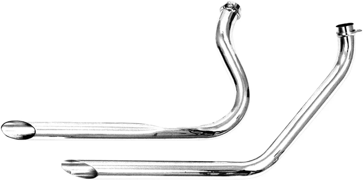 Paughco 1-3/4" Slash-cut Drag Pipes For Shovelhead Fl