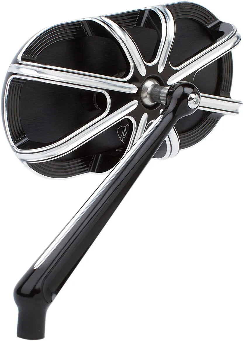 Arlen Ness Caged Series Mirror - Black Aluminum