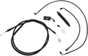 La Choppers Midnight Braided Handlebar Cable/Brake Line Kit