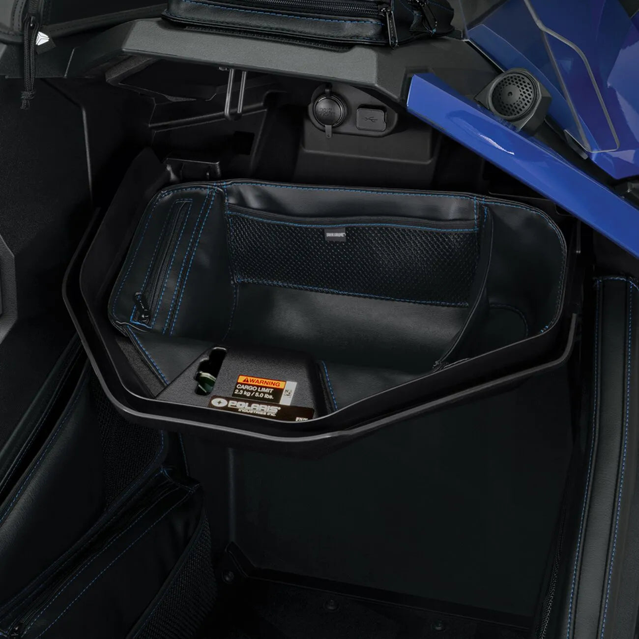 Show Chrome Glove Box Organizer For Polaris Slingshot