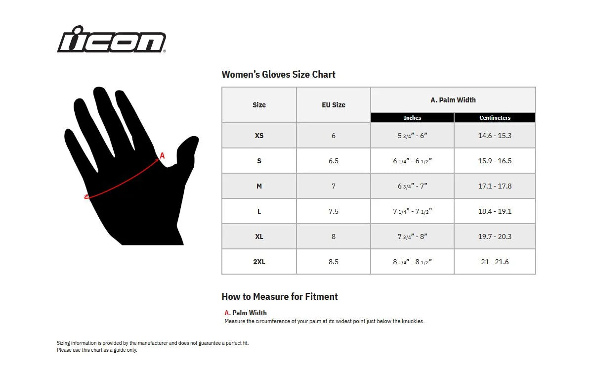 Icon Women's Hooligan Ce Gloves For Sport Riding - Black