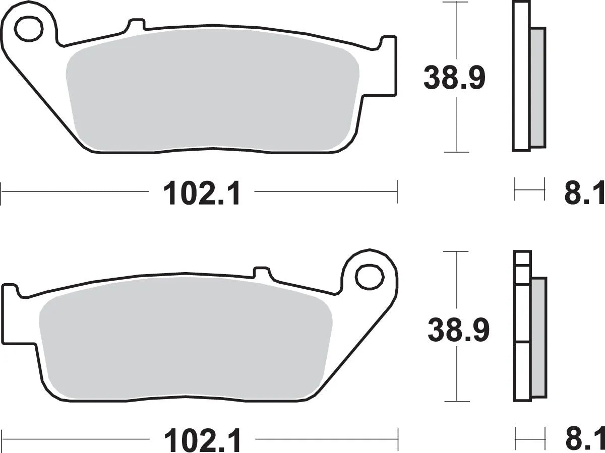 Sbs Hs Street Excel Sintered Front Brake Pads - Front